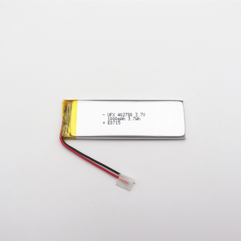 UFX402780 3.7v 1000mAh电子烟充电盒锂电池KC认证-友飞翔技术